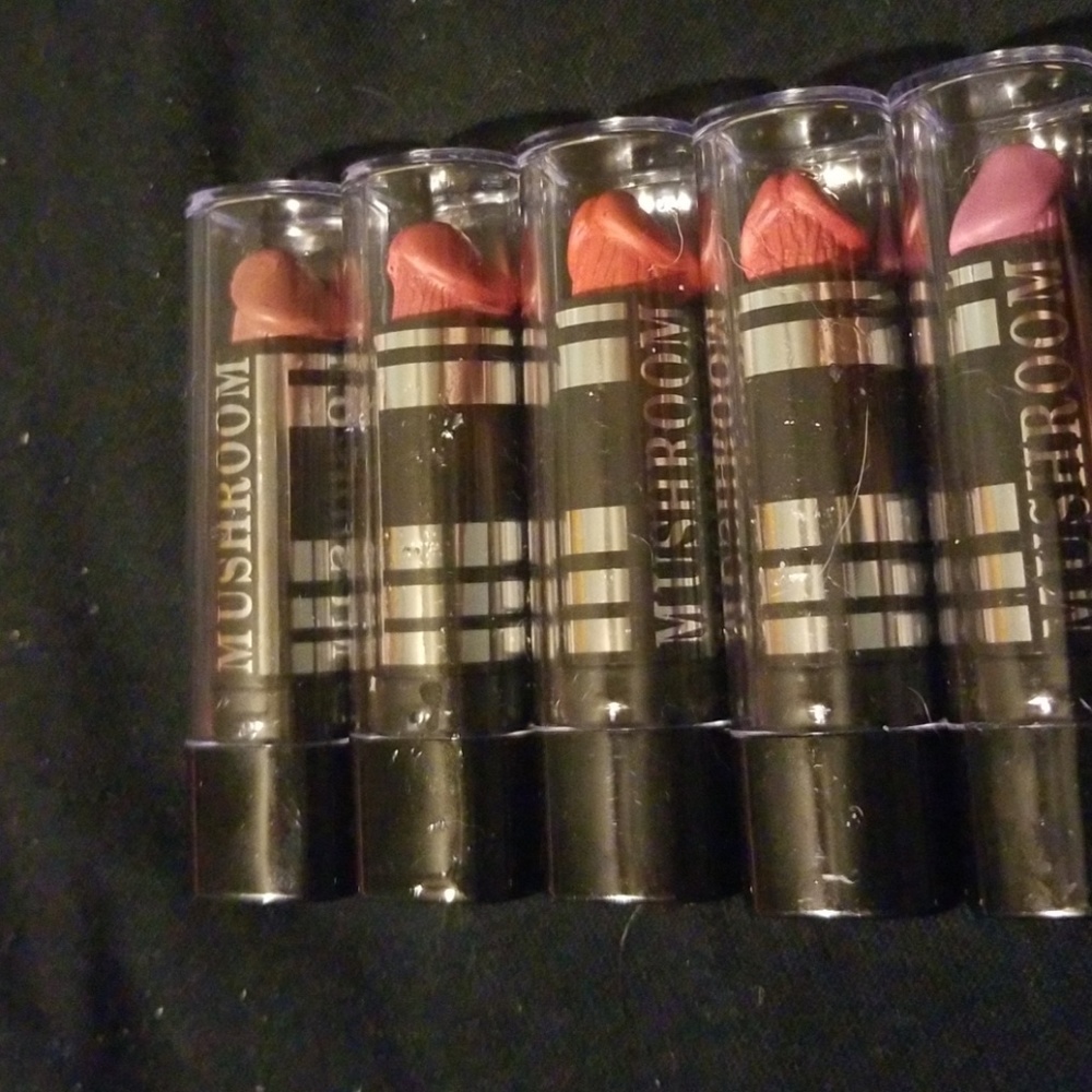 Pure romance mushroom lipsticks.